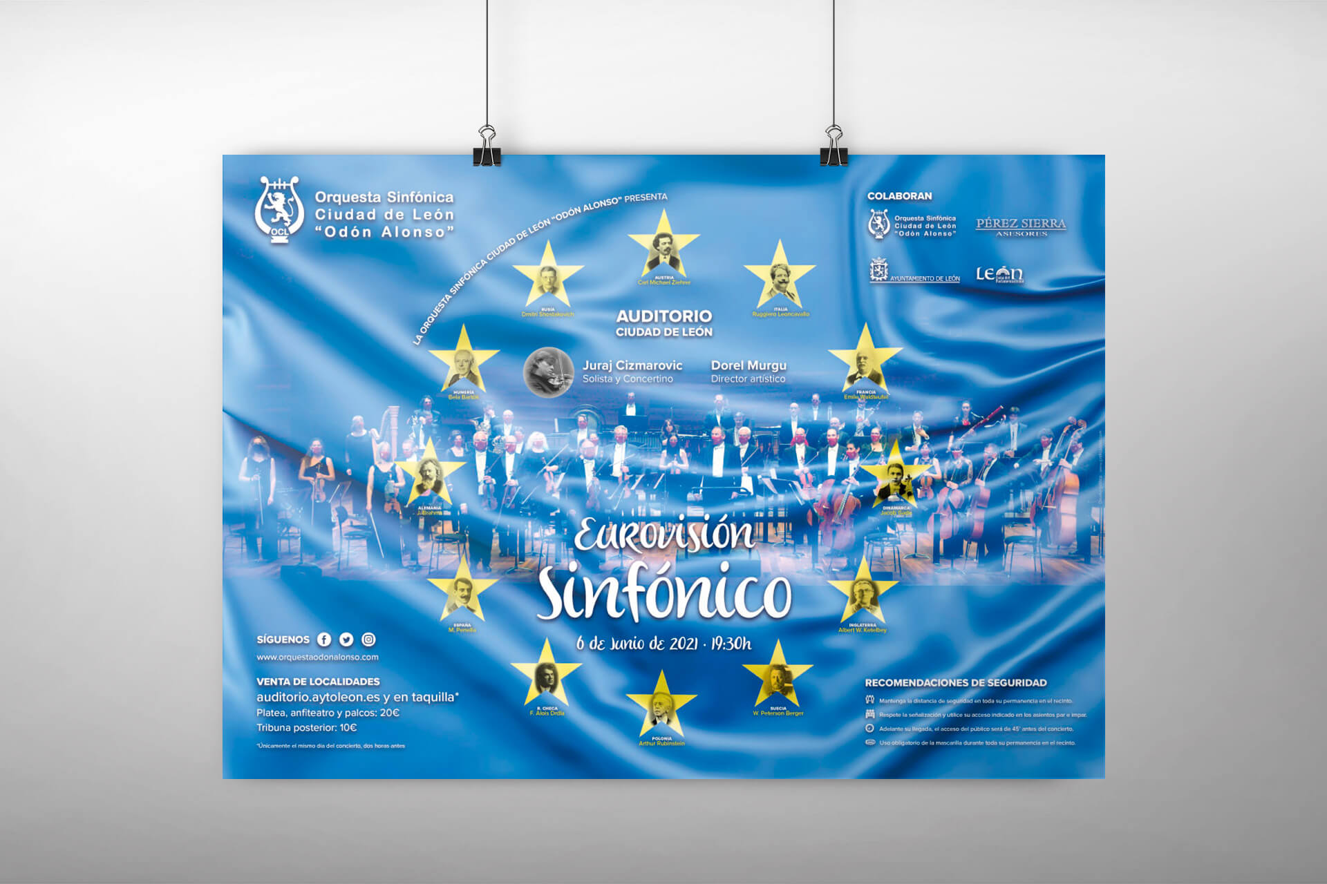 Diseño de cartel para la orquesta sinfónica de León