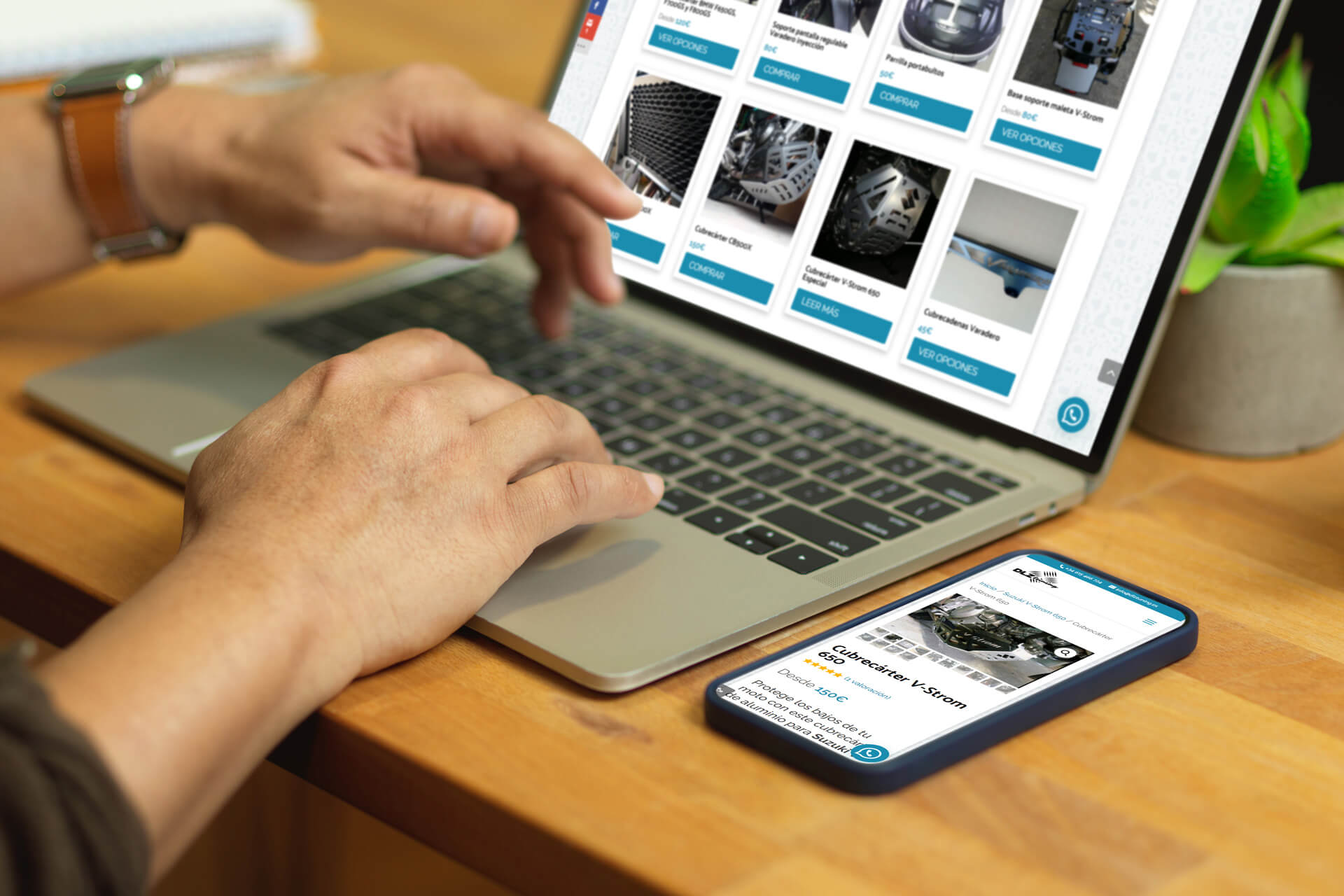 Rediseño de tienda online de piezas de moto y posicionamiento SEO