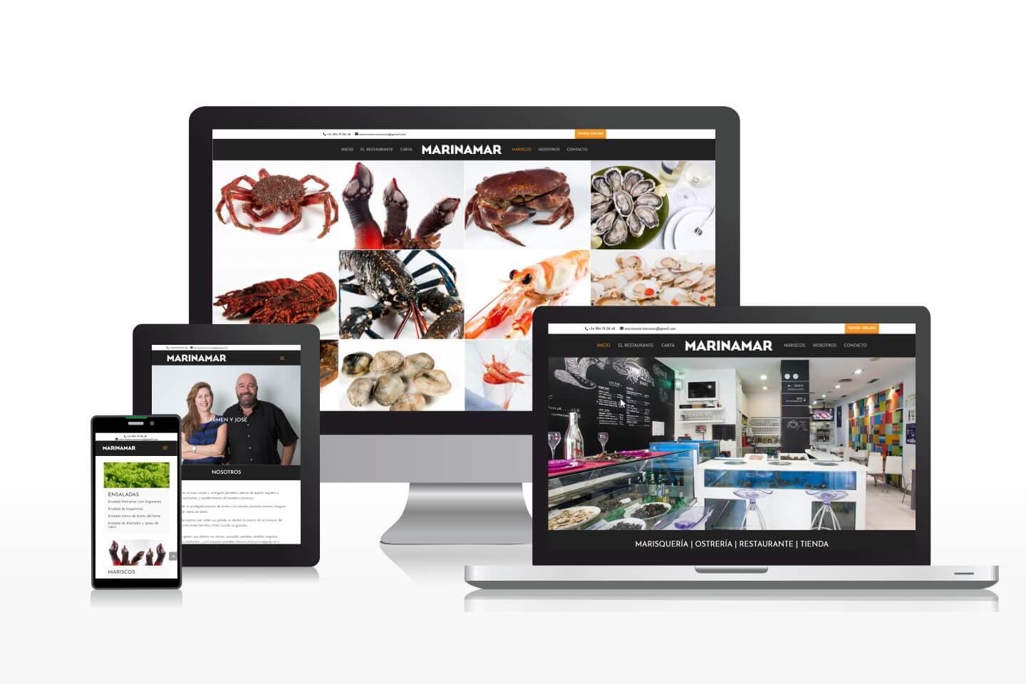 Diseño de página web para restaurante marisquería en Gijón
